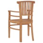 Juego de comedor para jardín 3 pzas madera maciza de teca de vidaXL, Conjuntos de jardín - Ref: Foro24-3155759, Precio: 397,1...