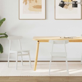 Silla de comedor 2 pcs Madera de Caucho Sólido en Sillas de comedor | Comprar online en Foru.es