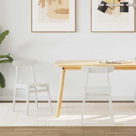 Silla de comedor 2 pcs Madera de Caucho Sólido en Sillas de comedor | Comprar online en Foru.es