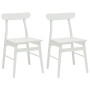 Silla de comedor 2 pcs Madera de Caucho Sólido en Sillas de comedor | Comprar online en Foru.es