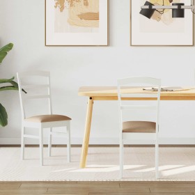 Silla de comedor 2 pcs y marrón Madera de Caucho Sólido en Sillas de comedor | Comprar online en Foru.es