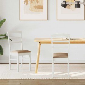 Silla de comedor 2 pcs y marrón Madera de Caucho Sólido en Sillas de comedor | Comprar online en Foru.es