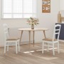 Silla de comedor 2 pcs y marrón Madera de Caucho Sólido en Sillas de comedor | Comprar online en Foru.es