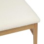 Silla de comedor 2 pcs Natural y claro Madera de Caucho Sólido en Sillas de comedor | Comprar online en Foru.es