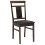 Silla de comedor 2 pcs Marrón claro y negro en Sillas de comedor | Comprar online en Foru.es