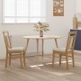 Silla de comedor 2 pcs Natural y claro Madera de Caucho Sólido en Sillas de comedor | Comprar online en Foru.es