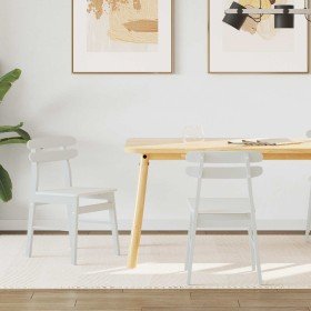 Silla de comedor 2 pcs Madera de Caucho Sólido en Sillas de comedor | Comprar online en Foru.es