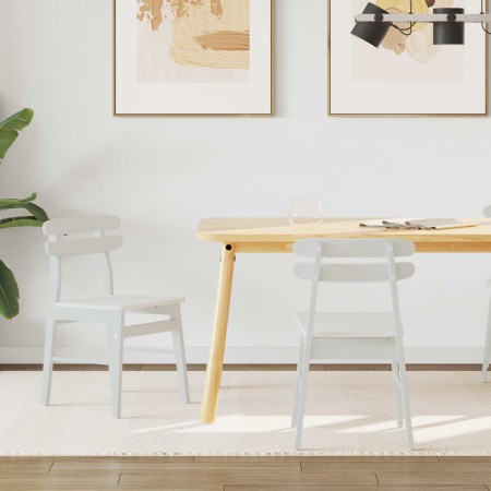 Silla de comedor 2 pcs Madera de Caucho Sólido en Sillas de comedor | Comprar online en Foru.es