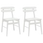 Silla de comedor 2 pcs Madera de Caucho Sólido en Sillas de comedor | Comprar online en Foru.es