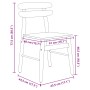 Silla de comedor 2 pcs Madera de Caucho Sólido en Sillas de comedor | Comprar online en Foru.es