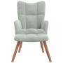 Silla de relax 2 pcs Gris Claro Terciopelo en Sillones | Comprar online en Foru.es