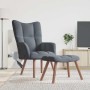 Silla de relax 2 pcs Gris oscuro Terciopelo en Sillones | Comprar online en Foru.es