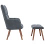 Silla de relax 2 pcs Gris oscuro Terciopelo en Sillones | Comprar online en Foru.es