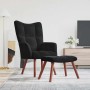Silla de relax 2 pcs Negro Terciopelo en Sillones | Comprar online en Foru.es