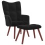 Silla de relax 2 pcs Negro Terciopelo en Sillones | Comprar online en Foru.es