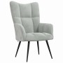 Silla de relax Gris Claro 70 x 61 x 96,5 cm Terciopelo en Sillones | Comprar online en Foru.es