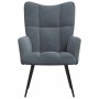 Silla de relax Gris oscuro 70 x 61 x 96,5 cm Terciopelo en Sillones | Comprar online en Foru.es