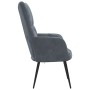 Silla de relax Gris oscuro 70 x 61 x 96,5 cm Terciopelo en Sillones | Comprar online en Foru.es