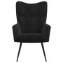 Silla de relax Negro 70 x 61 x 96,5 cm Terciopelo en Sillones | Comprar online en Foru.es