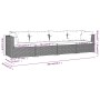 Set de muebles de jardín 4 pzas y cojines ratán sintético negro de vidaXL, Conjuntos de jardín - Ref: Foro24-3101423, Precio:...