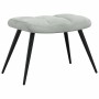 Sillón relajante con Puff 2 pcs Gris Claro Terciopelo en Sillones | Comprar online en Foru.es