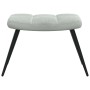 Sillón relajante con Puff 2 pcs Gris Claro Terciopelo en Sillones | Comprar online en Foru.es