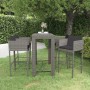 Set muebles bar jardín 5 piezas y cojines ratán sintético gris en Conjuntos de jardín | Comprar online en Foru.es