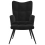 Sillón relajante con Puff 2 pcs Negro Terciopelo en Sillones | Comprar online en Foru.es