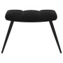 Sillón relajante con Puff 2 pcs Negro Terciopelo en Sillones | Comprar online en Foru.es