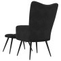 Sillón relajante con Puff 2 pcs Negro Terciopelo en Sillones | Comprar online en Foru.es