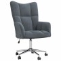 Silla de relax Gris oscuro 62 x 68,5 x 105 cm Terciopelo en Sillones | Comprar online en Foru.es