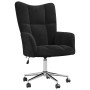 Silla de relax con ruedas Negro 62 x 68,5 x 105 cm Terciopelo en Sillones | Comprar online en Foru.es