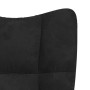 Silla de relax con ruedas Negro 62 x 68,5 x 105 cm Terciopelo en Sillones | Comprar online en Foru.es
