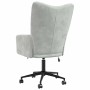 Silla de relax Gris Claro 62 x 68,5 x 105 cm Terciopelo en Sillones | Comprar online en Foru.es