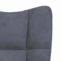Silla de relax Gris oscuro 62 x 68,5 x 105 cm Terciopelo en Sillones | Comprar online en Foru.es