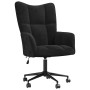 Silla de relax con ruedas Negro 62 x 68,5 x 105 cm Terciopelo en Sillones | Comprar online en Foru.es