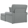 Chaise Lounge con Falda Gris Claro 91 x 157 x 91 cm tela en Divanes | Comprar online en Foru.es