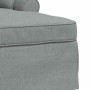 Chaise Lounge con Falda Gris Claro 91 x 157 x 91 cm tela en Divanes | Comprar online en Foru.es