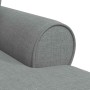 Chaise Lounge con Falda Gris Claro 91 x 157 x 91 cm tela en Divanes | Comprar online en Foru.es