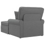 Chaise Lounge con Falda Gris oscuro 91 x 157 x 91 cm tela en Divanes | Comprar online en Foru.es