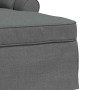 Chaise Lounge con Falda Gris oscuro 91 x 157 x 91 cm tela en Divanes | Comprar online en Foru.es