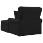 Chaise Lounge con Falda con cojín Negro 91 x 157 x 91 cm tela en Divanes | Comprar online en Foru.es