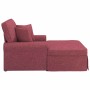 Chaise Lounge con Falda Rojo vino 91 x 157 x 91 cm tela en Divanes | Comprar online en Foru.es