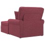 Chaise Lounge con Falda Rojo vino 91 x 157 x 91 cm tela en Divanes | Comprar online en Foru.es