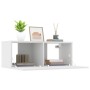 Muebles para TV 2 uds madera de ingeniería blanco 80x30x30 cm de vidaXL, Muebles TV - Ref: Foro24-804535, Precio: 111,20 €, D...