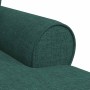 Chaise Lounge con Falda Verde oscuro 91 x 157 x 91 cm tela en Divanes | Comprar online en Foru.es