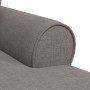 Chaise Lounge con Falda con cojín Taupé 91 x 157 x 91 cm tela en Divanes | Comprar online en Foru.es