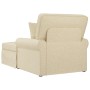 Chaise Lounge con Falda con cojín Crema 91 x 157 x 91 cm tela en Divanes | Comprar online en Foru.es