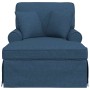 Chaise Lounge con Falda con cojín Azul 91 x 157 x 91 cm tela en Divanes | Comprar online en Foru.es