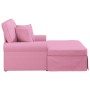 Chaise Lounge con Falda con cojín Rosa 91 x 157 x 91 cm tela en Divanes | Comprar online en Foru.es